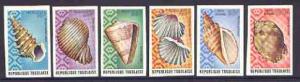 Togo 1974 Sea Shells imperf set of 6 from limited printin...