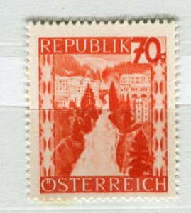 AUSTRIA; 1947 early Landscapes issue fine Mint hinged 70g. value