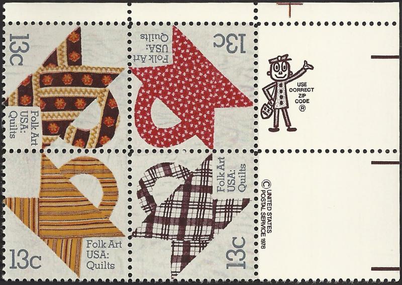 # 1745-1748 MINT NEVER HINGED AMERICAN QUILTS