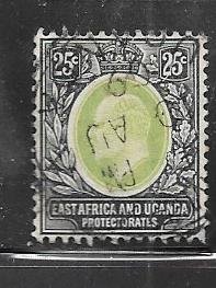 East Africa and Uganda  #37 25c  (U)  CV $8.50