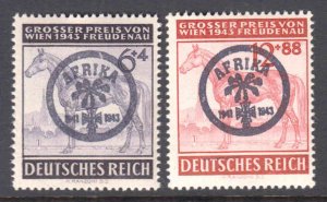 GERMANY B244-B245 AFRIKAKORP LOCAL FELDPOST OVERPRINTS OG NH VF BEAUTIFUL GUM