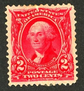 U.S. #301 MINT OG HR CREASES THIN