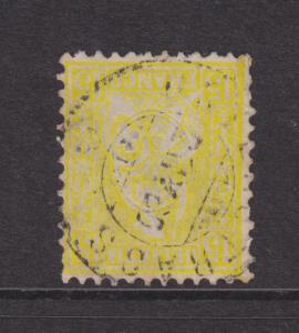 Switzerland Sc 54 used. 1867 15c lemon Sitting Helvetia, small faults, nice appe