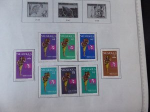 Nicaragua 1862-1974 Stamp Collection on Album Pages​