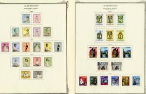 Luxembourg Stamps nearly all Mint Clean on Scott Pages