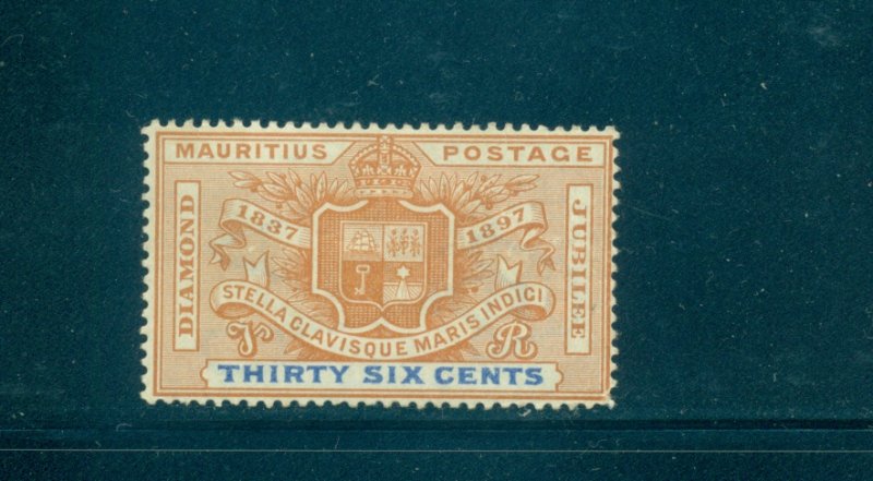 Mauritius - Sc# 112. 1898 36 cent. Colony Seal. Mint LH. $13.50.