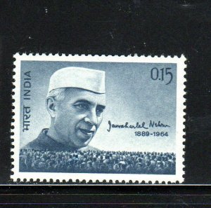 INDIA #388  1964  JAWAHARIAL NEHRU4      MINT  VF NH  O.G