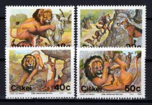 South Africa Ciskei 139-142 MNH Folklore Legends Lion ZAYIX 0424S0061M