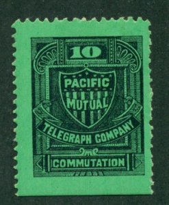 United States Pacific Mutual Telegraph Stamp 10 cts MNH (GCD) BIN = $3.50