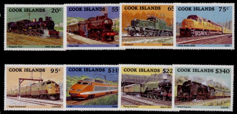 Cook Islands 858-65 MNH Trains, Locomotives