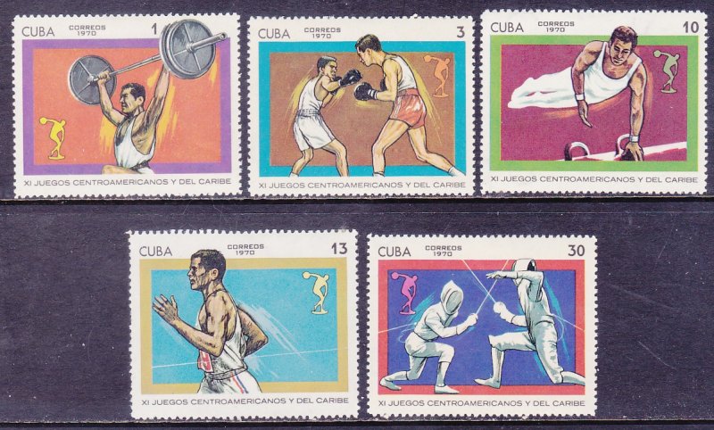 Cuba 1496-1500 MNH 11th Central American & Caribbean Games Panama Set