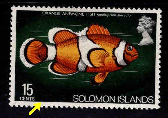 Solomon Islands Scott 304 MH* British Obliterated from design