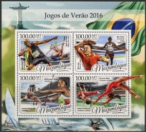 MOZAMBIQUE 2016 SUMMER OLYMPIC GAMES 2016  SHEET MINT NH