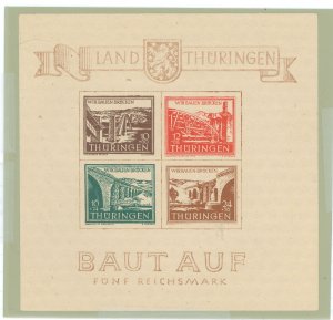 German Democratic Republic/Thuringia (16N) #16NB4av Mint (NH) Souvenir Sheet