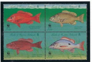 Turks and Caicos 1247 MNH 1998 Block of 4 (ak5504)