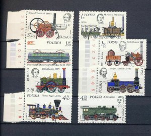 POLAND 1975/76 Sheets Art Sport Trains MNH Used (Appx 110)(MR441