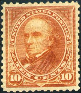 1899 US #283 A94 10c Mint Original Gum Stamp Catalogue Value $150
