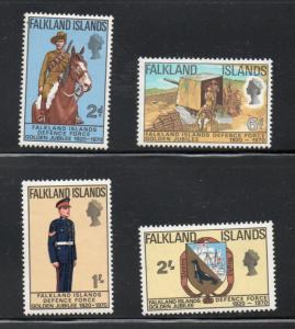 Falkland Islands Sc 88-91 1970 Defense Force stamp set mint NH