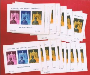 Ghana #41a  MNH OG   Lincoln & Nkrumah souvenir sheets(25)  Free S/H