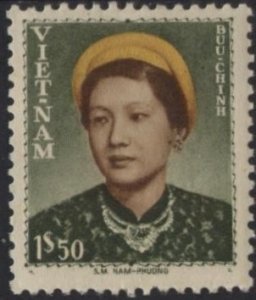 Vietnam 16 (mnh) 1.50po Empress Nam-Phuong, olo grn, yel & brn (stock image)