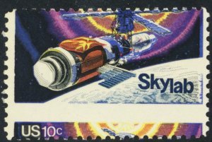 1529, MNH 10¢ Misperforated SkyLab Space Stamp Freaky Error * Stuart Katz