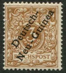 German New Guinea SC# 1b  O/P on issue of Germany 3pf  Yellow Brown MH