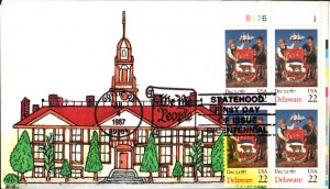 #2336 Delaware Statehood Karoline's FDC