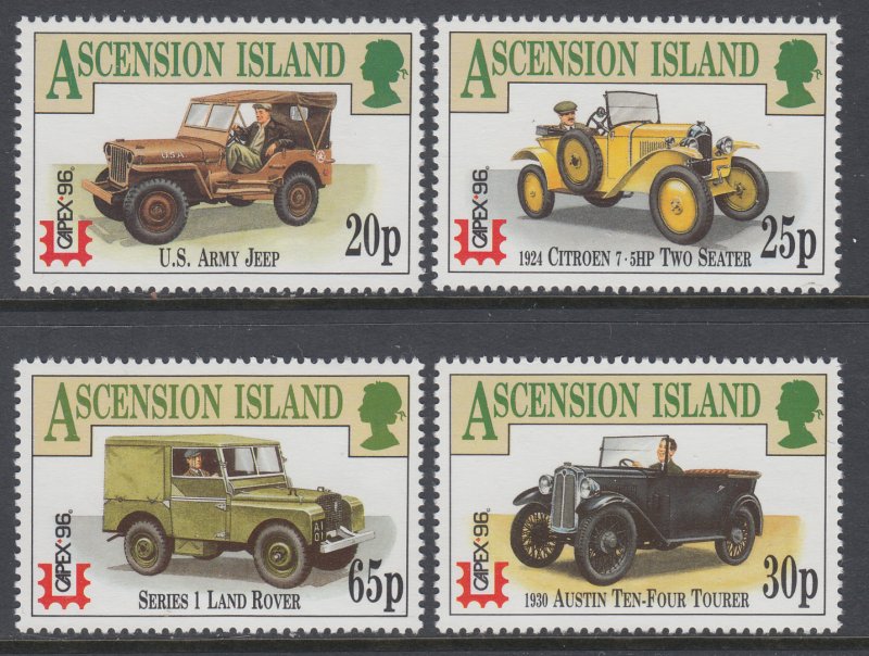 Ascension 636-639 Cars Trucks MNH VF