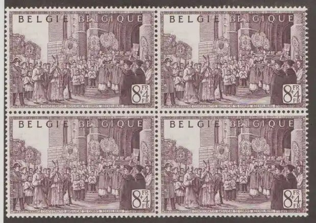 Belgium Scott #B513 Stamp - Mint NH Block of 4