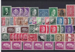 germany mixed third reich stamps ref 16560