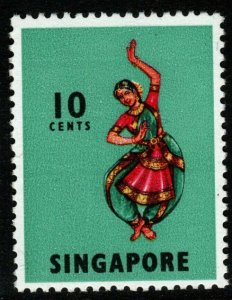 SINGAPORE SG105b 1973 10c DEFINITIVE p13 MNH