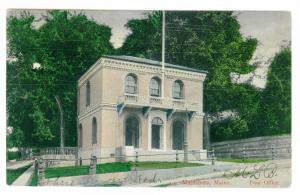 Damascus to Auburn, Maine 1906 used Postcard, Waldoboro Post Office