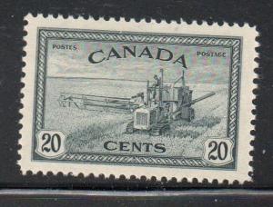 Canada Sc 271 1946 20 c Combine stamp mint NH