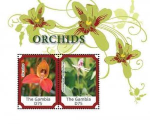 Gambia 2015 - Orchids - Souvenir Sheet - MNH