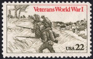 SC#2154 22¢ World War 1 Veterans Single (1985) MNH