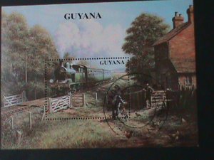 ​GUYANA-CLASSIC TRAIN  CTO S/S VF LAST ONE NH WITH FIRST DAY OF ISSUED