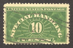 United States Scott QE1 UNH - 1928 10c Special Handling Issue - SCV $1.50