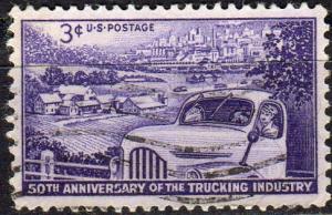 United States 1025 - Used - 3c Trucking Industry (1953) +