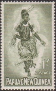 Papua New Guinea 1961 SG30 1/- Female Dancer MNH