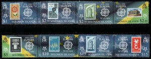 SOLOMON ISLANDS SG1125/36 2005 50TH ANNIV OF EUROPA MNH