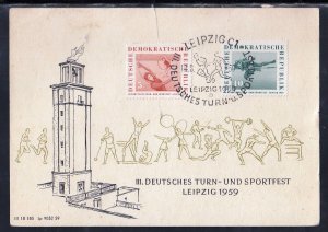 Germany DDR - 1959 Leipzig Sportfest