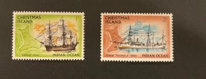 British Colonies: 2 Christmas Island stamps -set #1