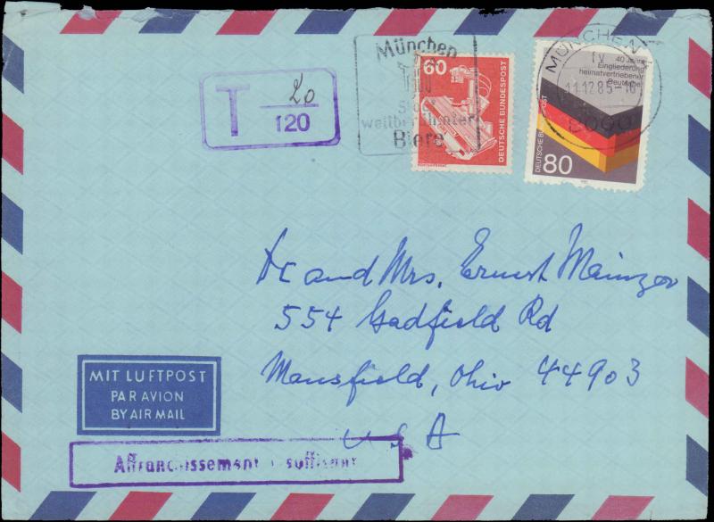 Germany Post-1950, Postage Due