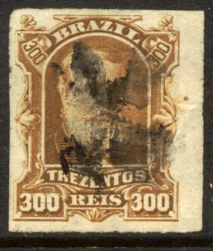 Brazil 75, 300r Emperor Dom Pedro. Used. (151)