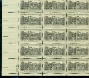 US #1081 3¢ Wheatland, Complete sheet of 50, og, NH, VF, Brookman $13.50