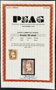 US Scott #65 used with PSAG cert