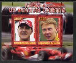 BENIN - 2008 - Formula 1, Great Drivers #1 - Perf 2v Sheet - MNH - Private Issue