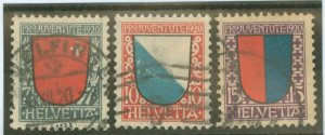 Switzerland #B15-B17 Used Single (Complete Set)