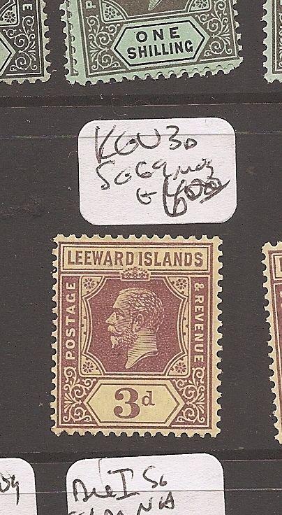 Leeward Islands KGV 3d  SG 69 MOG (10cdz)