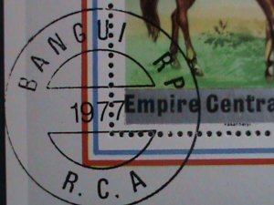 CENTRAL AFRICA-1977 BICENTENARY OF AMERICAN REVOLUTIONARY-CTO S/S VERY FINE